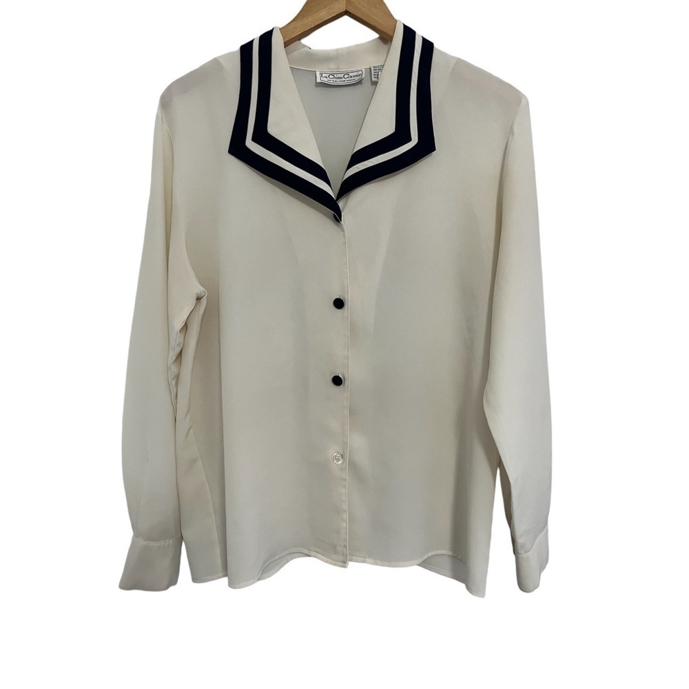 Vintage La Chine Classic by Galinda Wang Sailor Blouse Size 12